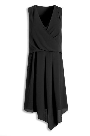 Black Drape Dress